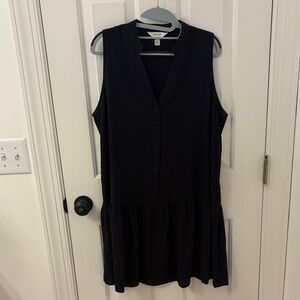 Nine West Black Sleeveless Mini Dress